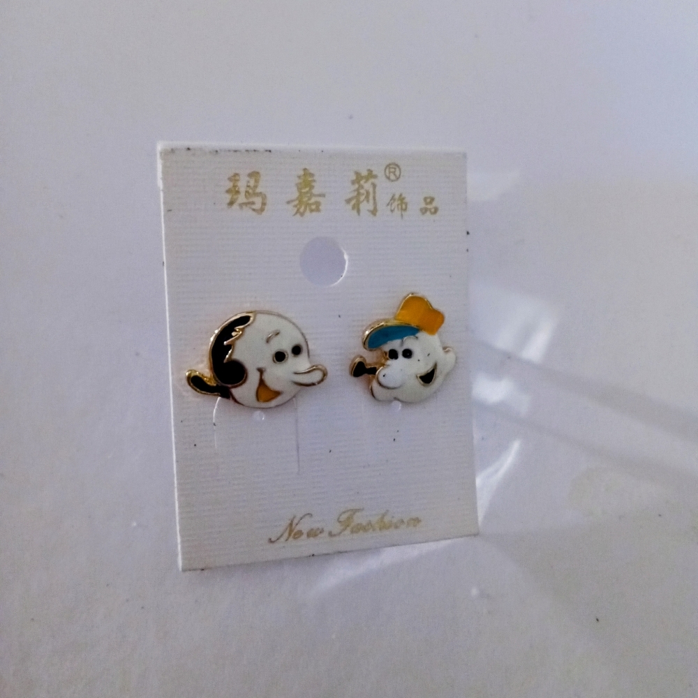Vintage Popeye & Olive Oil Earrings